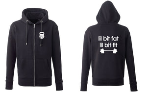 Unisex Anthem full-zip hoodie Lil bit fat