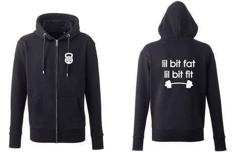 Unisex Anthem full-zip hoodie Lil bit fat