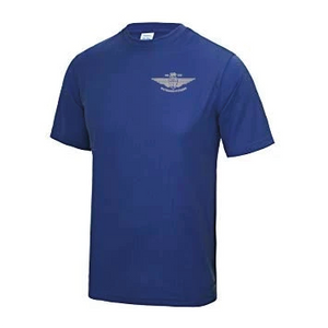 Medium Royal Blue Sports T Shirt (Silver logo)