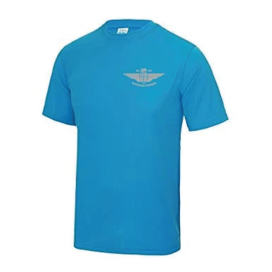 XL Sapphire Sports T Shirt (Silver logo)