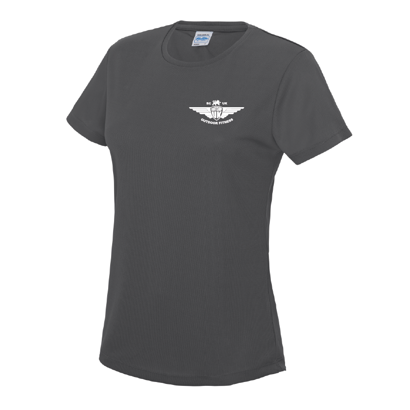 XS Charcoal Ladies Sport T Shirt