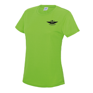 Medium Electric Green Ladies Sport T Shirt