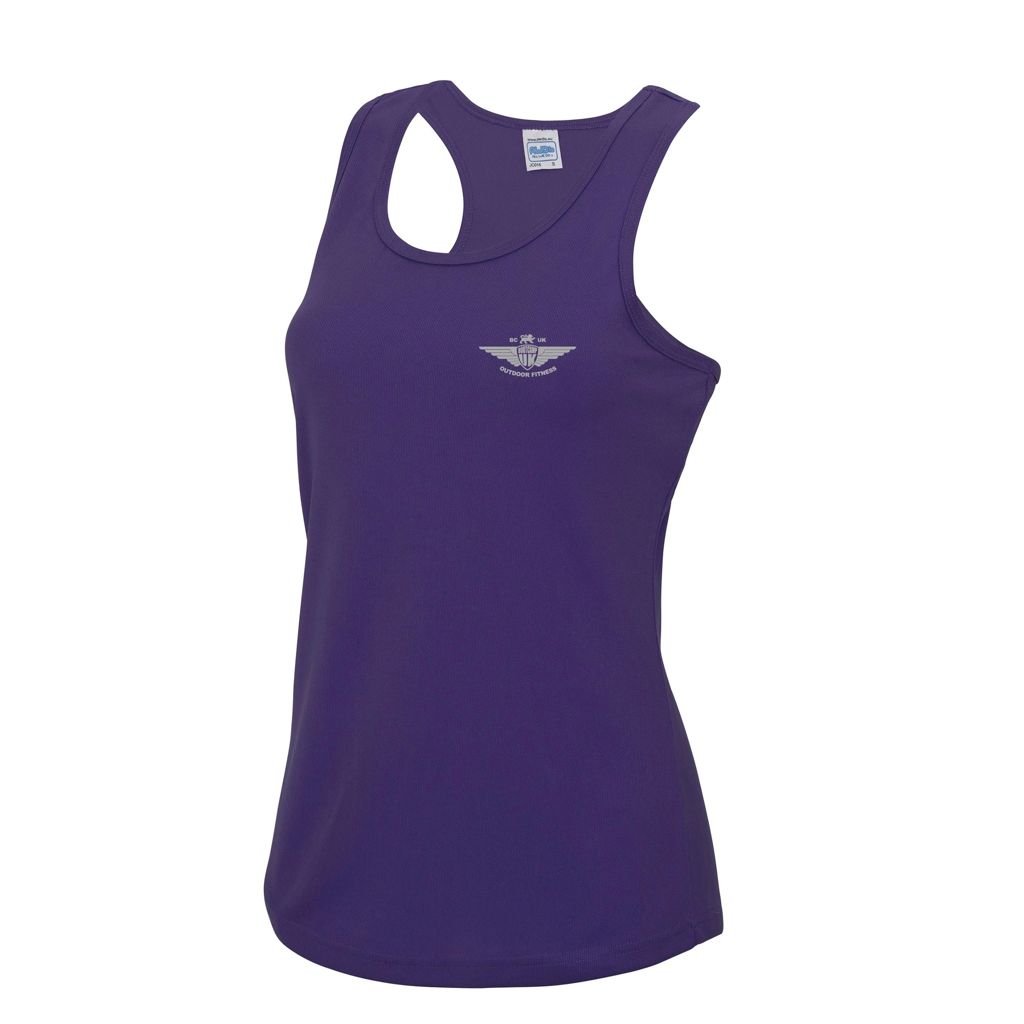 Medium Purple Ladies Vest (silver logo)