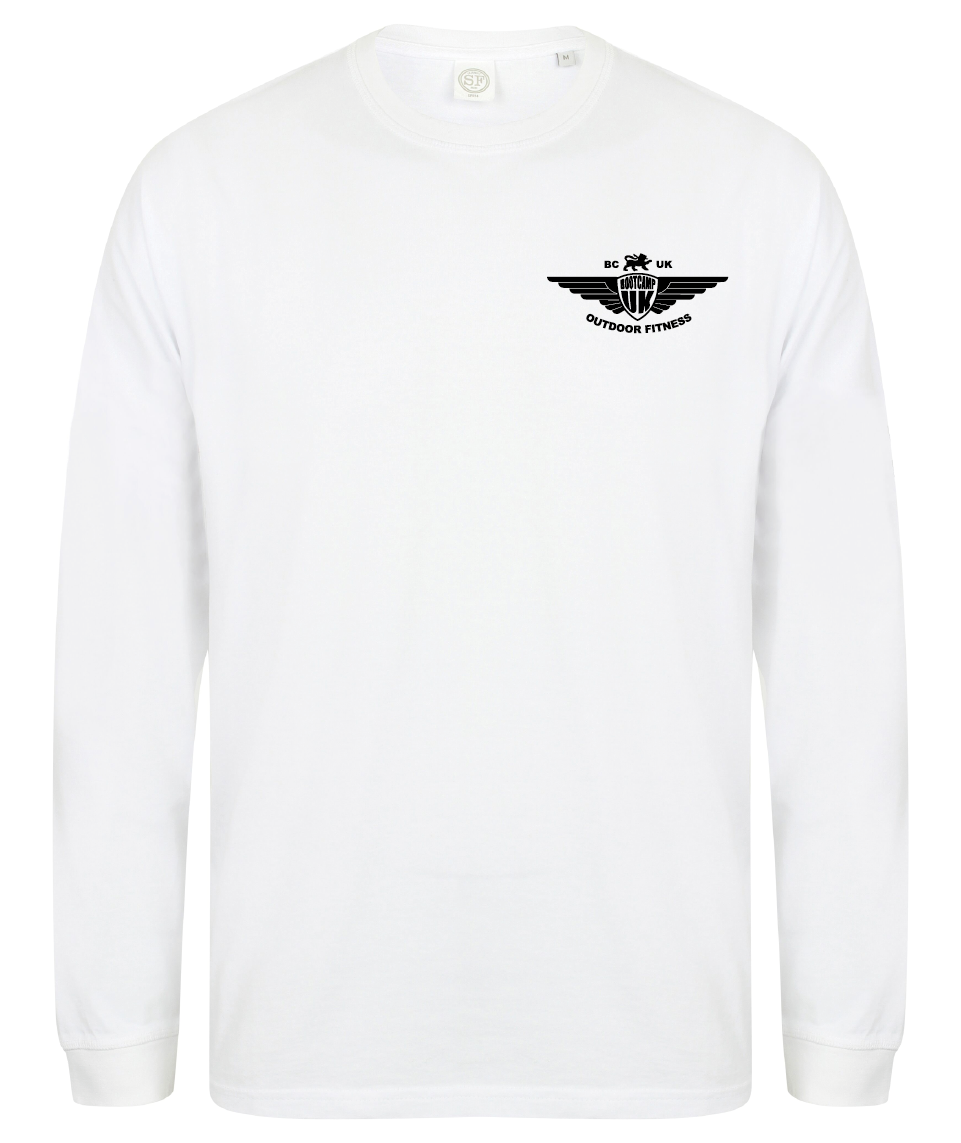 XXL White Drop Shoulder Sweatshirt