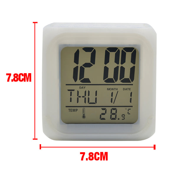 Digital Alarm Clock with Colour Changing Lights (UPLOAD YOUR OWN IMAGE/QUOTE)